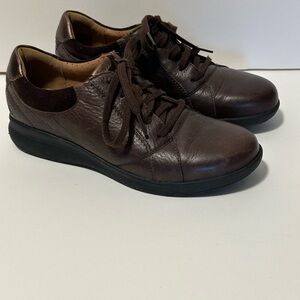 Clarks Chocolate Brown Leather Loafers
